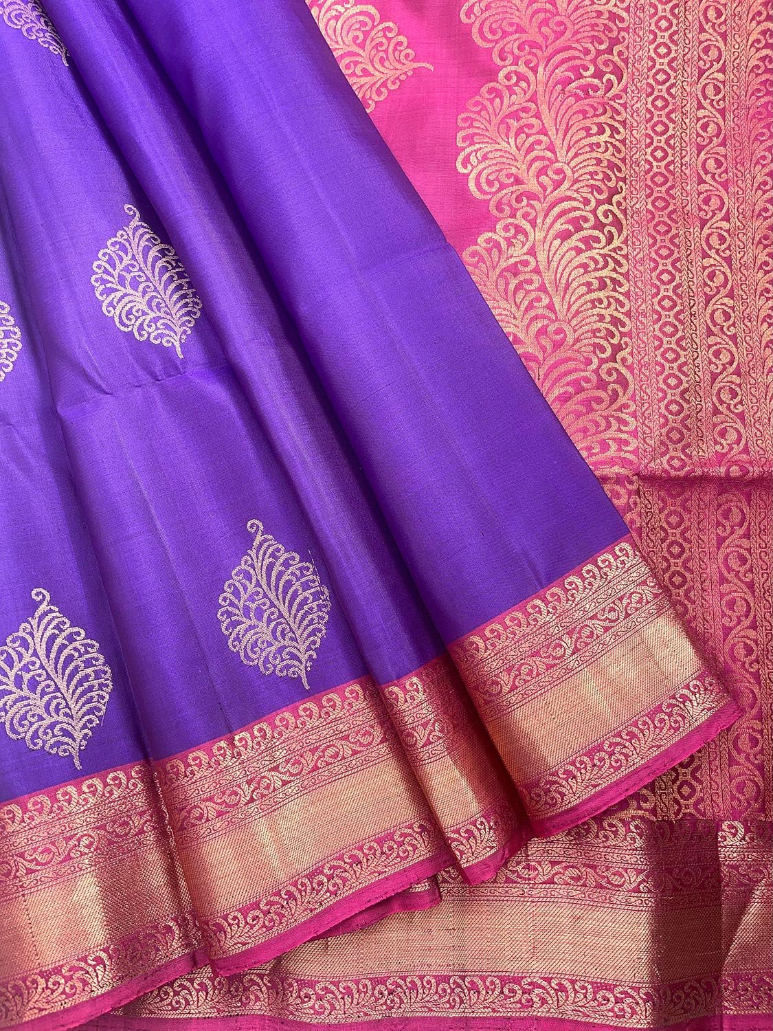 Orange & Jewel Checks saree